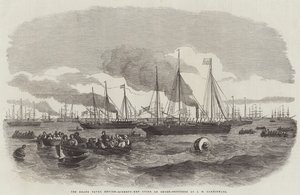 The Grand Naval Review, Liberty-Men going on Shore